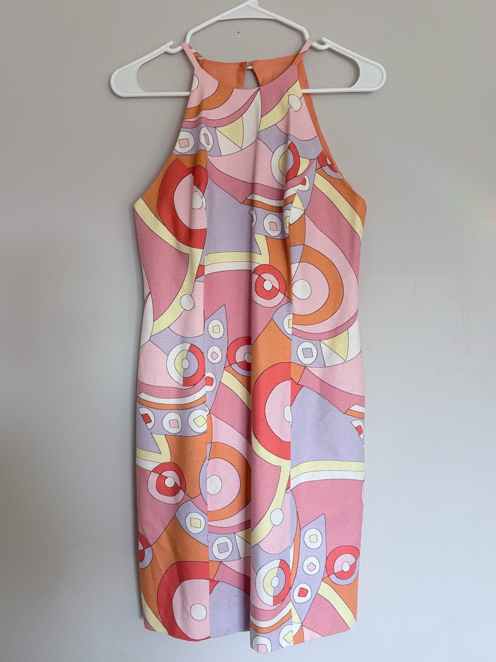 Vintage Psychedelic Print Halter Mini Dress | Legendary Miss Jackson's | Size 8